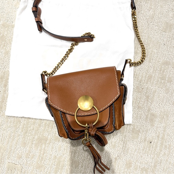 Chloe Calfskin Suede Small Jodie Camera Bag - Picture 4 of 9